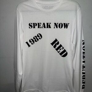 Taylor Swift Live Performance AMA’s White Long Sleeve Shirt
